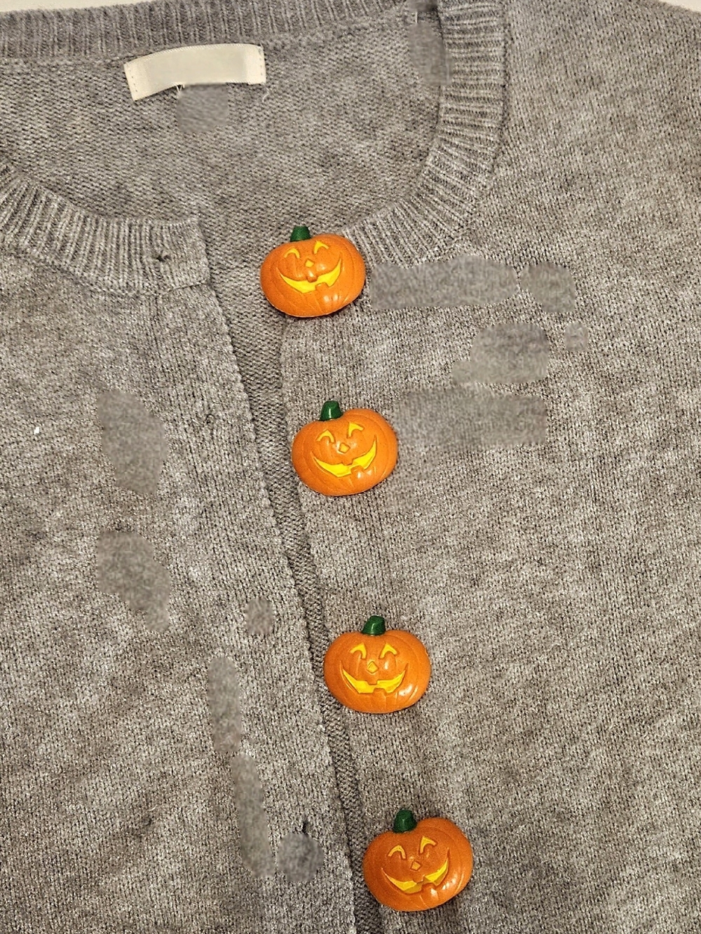 Hallmark 1993 Vintage Jack-O-Lantern Button Covers Set Of 4-Orange &  Yellow